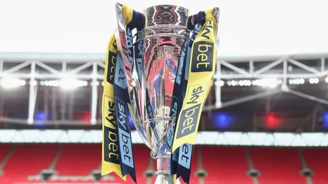 League One play-off trophy