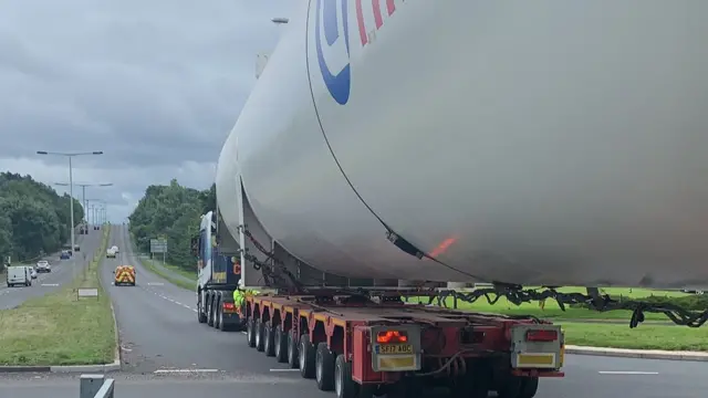 The latest cylinder on its route