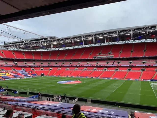 View from the Wembley press box