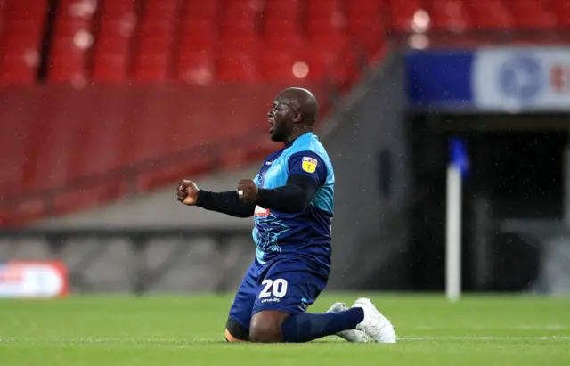 Adebayo Akinfenwa celebrates