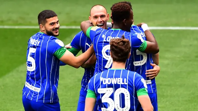 Wigan celebrate