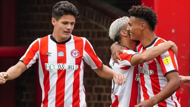 Brentford celebrate