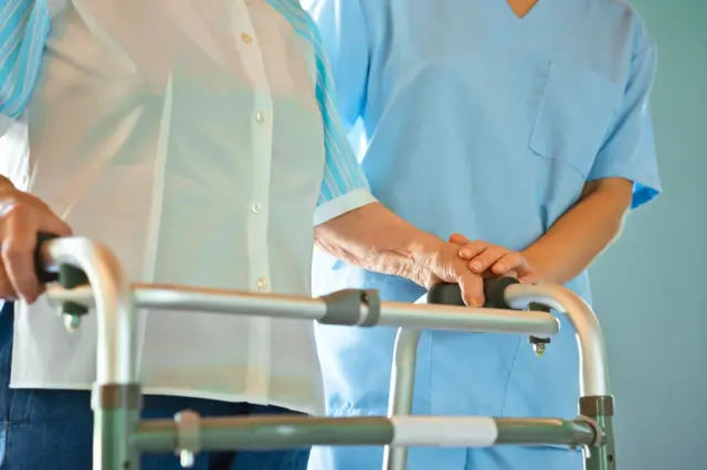 Patient with nurse