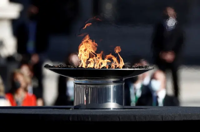 A flame was lit for those who have lost their lives