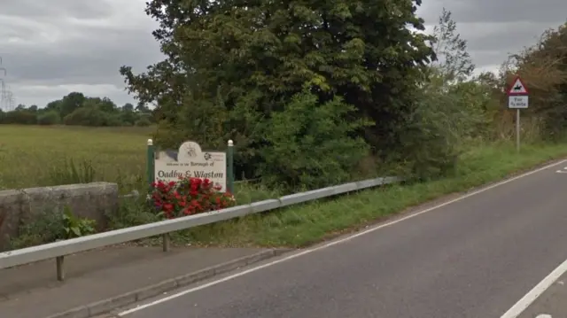 Oadby and Wigston street sign