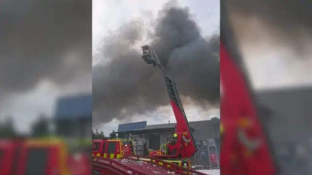 Industrial estate fire