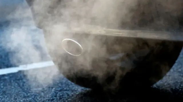 Exhaust of a car