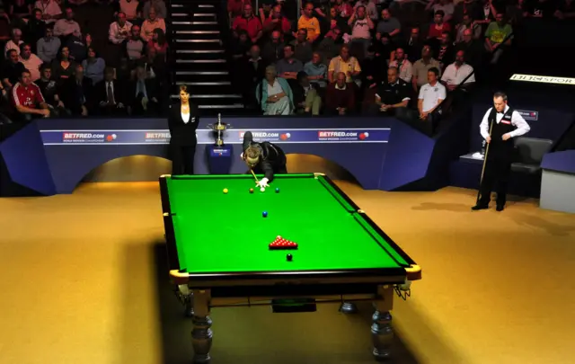 A game of snooker