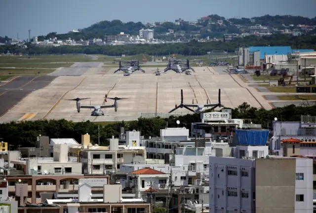 U.S. Marine Corps Futenma Air Station in Okinawa, Japan