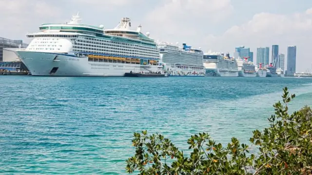 Cruise ships in harbour