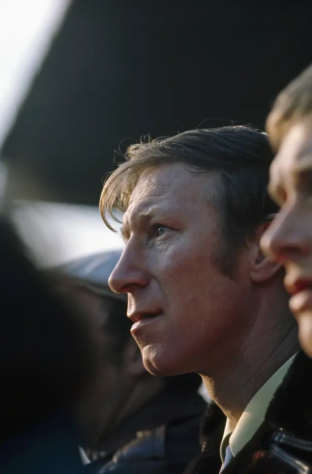 Jack Charlton in 1974 when manager of Middlesbrough Football Club.