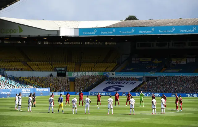 Tribute to Norman Hunter at Elland Road