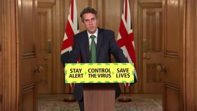 Education Secretary Gavin Williamson