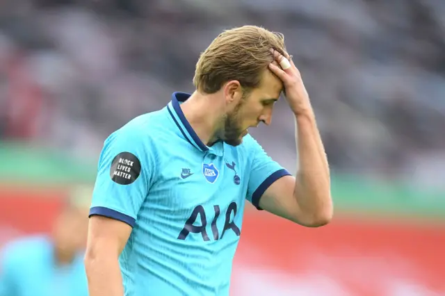 Tottenham Hotspurs' Harry Kane