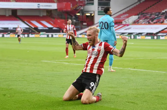 Sheffield United's Oliver McBurnie