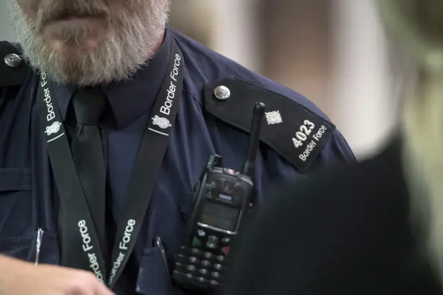 A generic photo of a Border Force agent