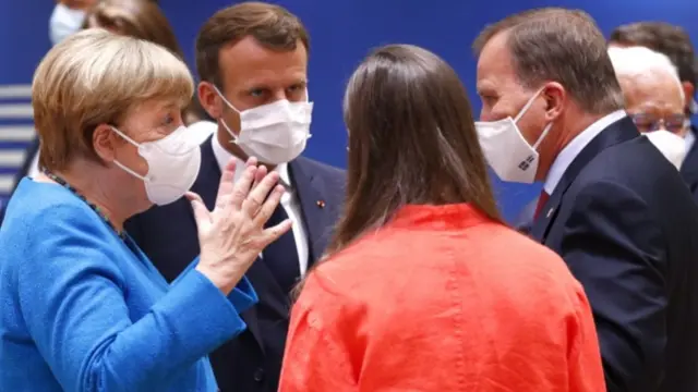 European leaders wearing face masks