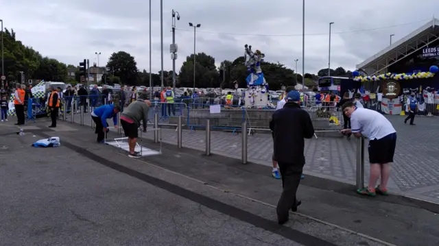 Fans at Elland Road