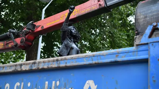 Jen Reid statue is removed by council