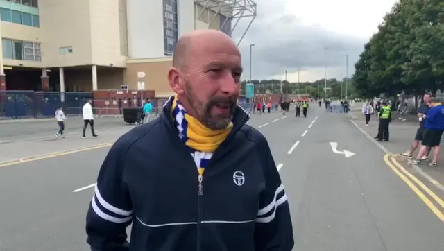 Dave outside Elland Road