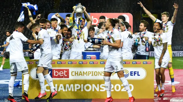 Leeds lift the Championship trophy