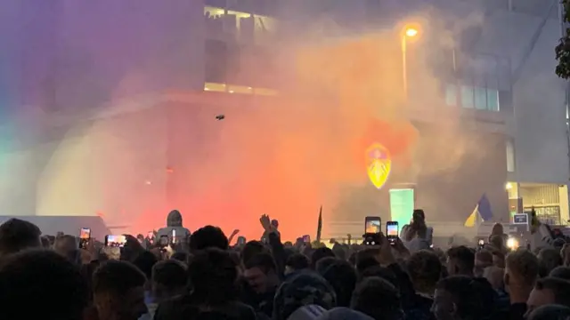 Fans outside the ground