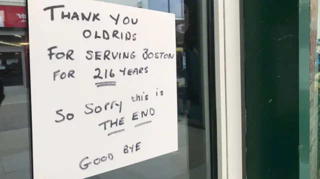 Oldrids closure sign