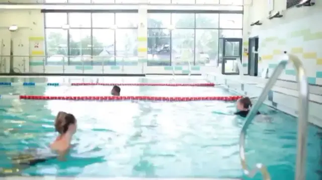 Wider swim lanes at Walsall pool