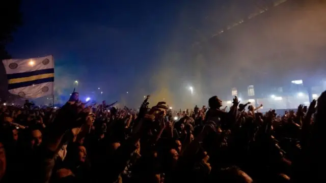 Elland Road celebrations