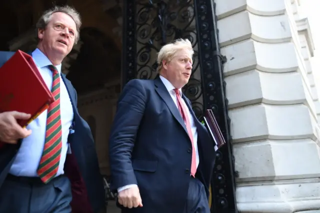 Boris Johnson and Alister Jack