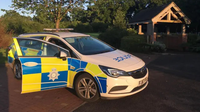 Police car in East Leake