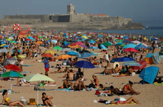 Carcavelos beach near Lisbon