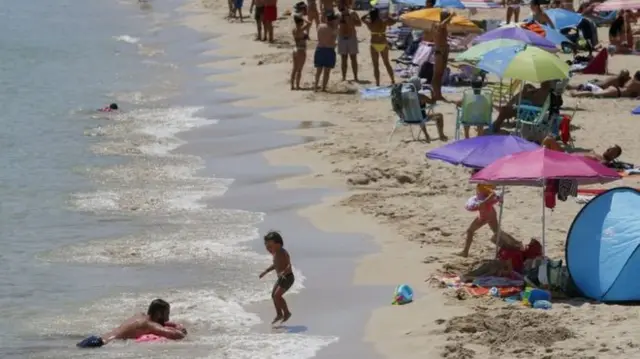 People on the beach