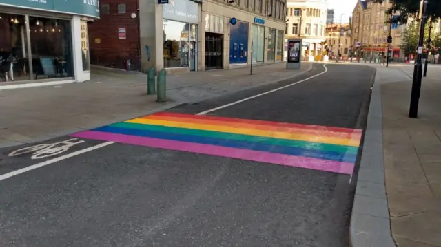 The pride crossing