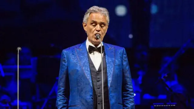 Image shows Andrea Bocelli