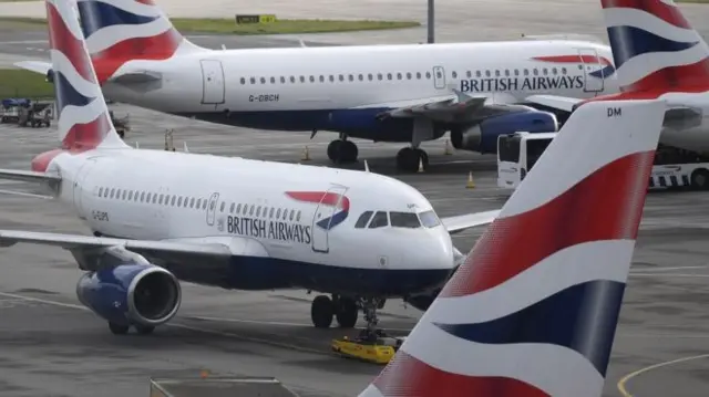 BA aeroplanes