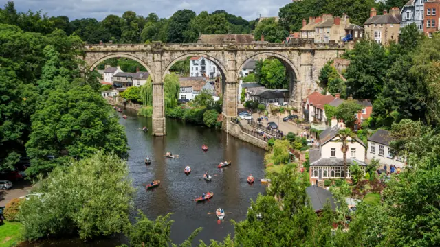 Knaresborough in the sunshine