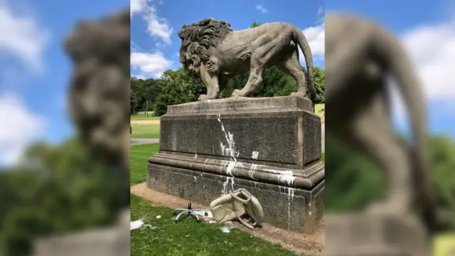 Lion statue