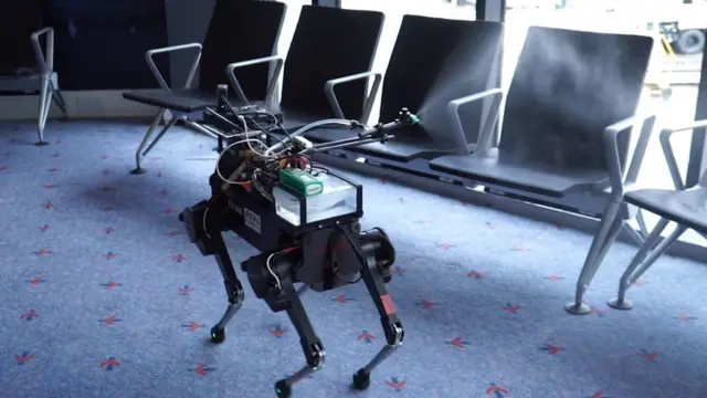 Robot cleaner at Leeds Bradford Airport