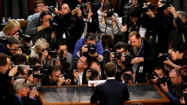 Mark Zuckerberg in Washington in 2018