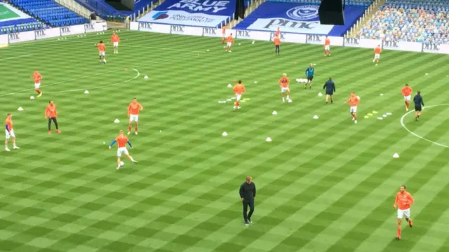 Pompey warm up