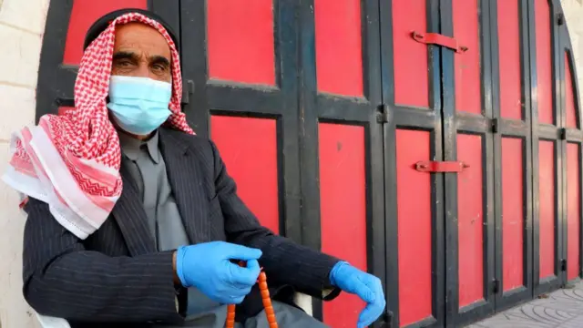 A man in Hebron, in the West Bank, Palestine