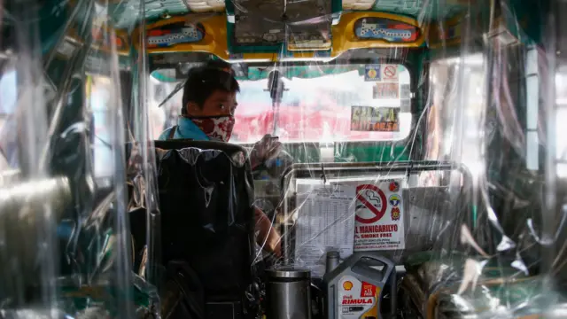 Driver in jeepney