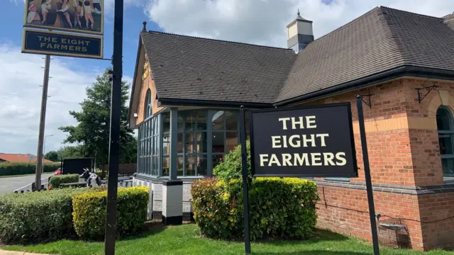 Eight Farmers outside