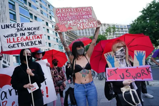 Sex workers protest in Berlin