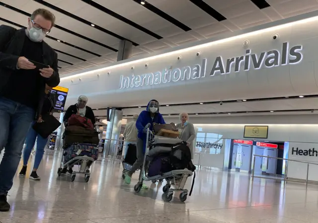 Heathrow international arrivals