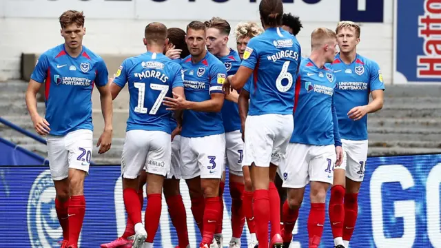 Portsmouth celebrate goal