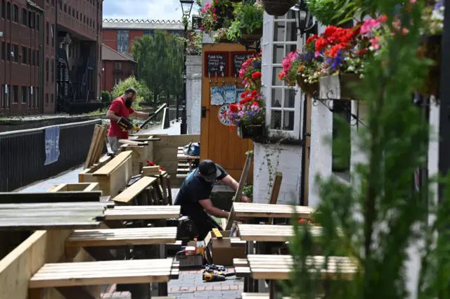 Pub on the Old Main Line canal in Birmingham