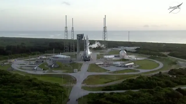 Rocket on the launch pad at Cape Canaveral