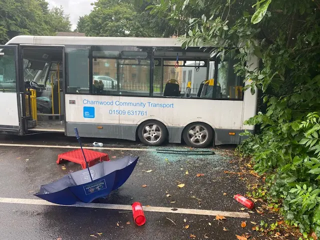 Minibus damage